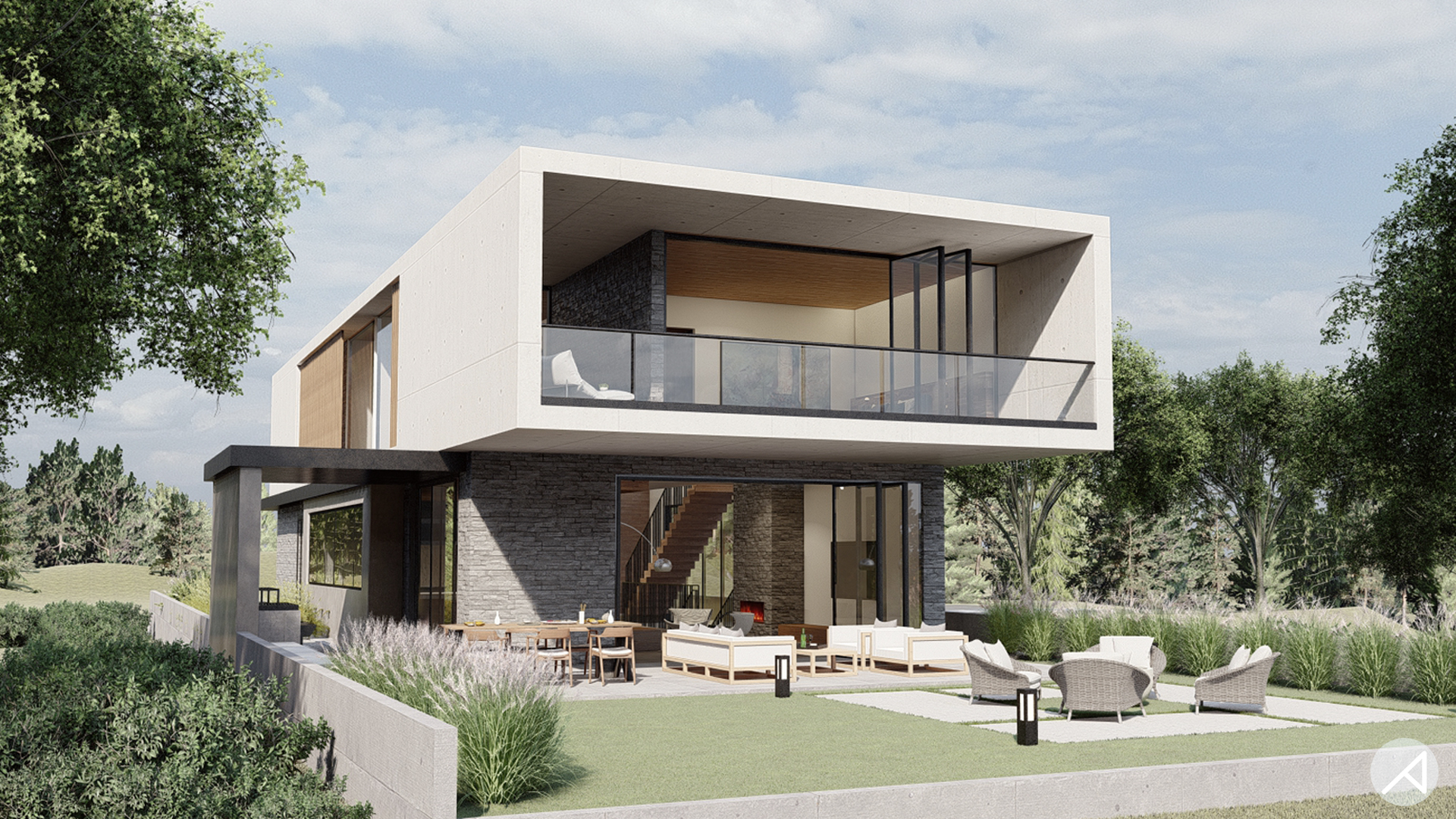 5Bedroom Modern Minimalist House Plan ANK Studio