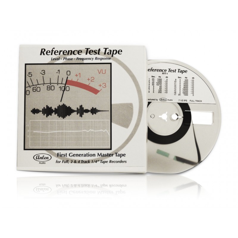 Full Track 1/4" Reel to Reel Alignment Test Tape