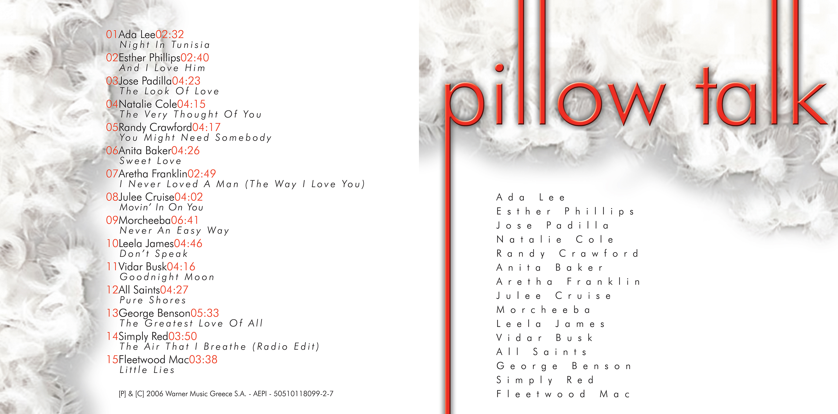 Pillow talk • album cover anmar