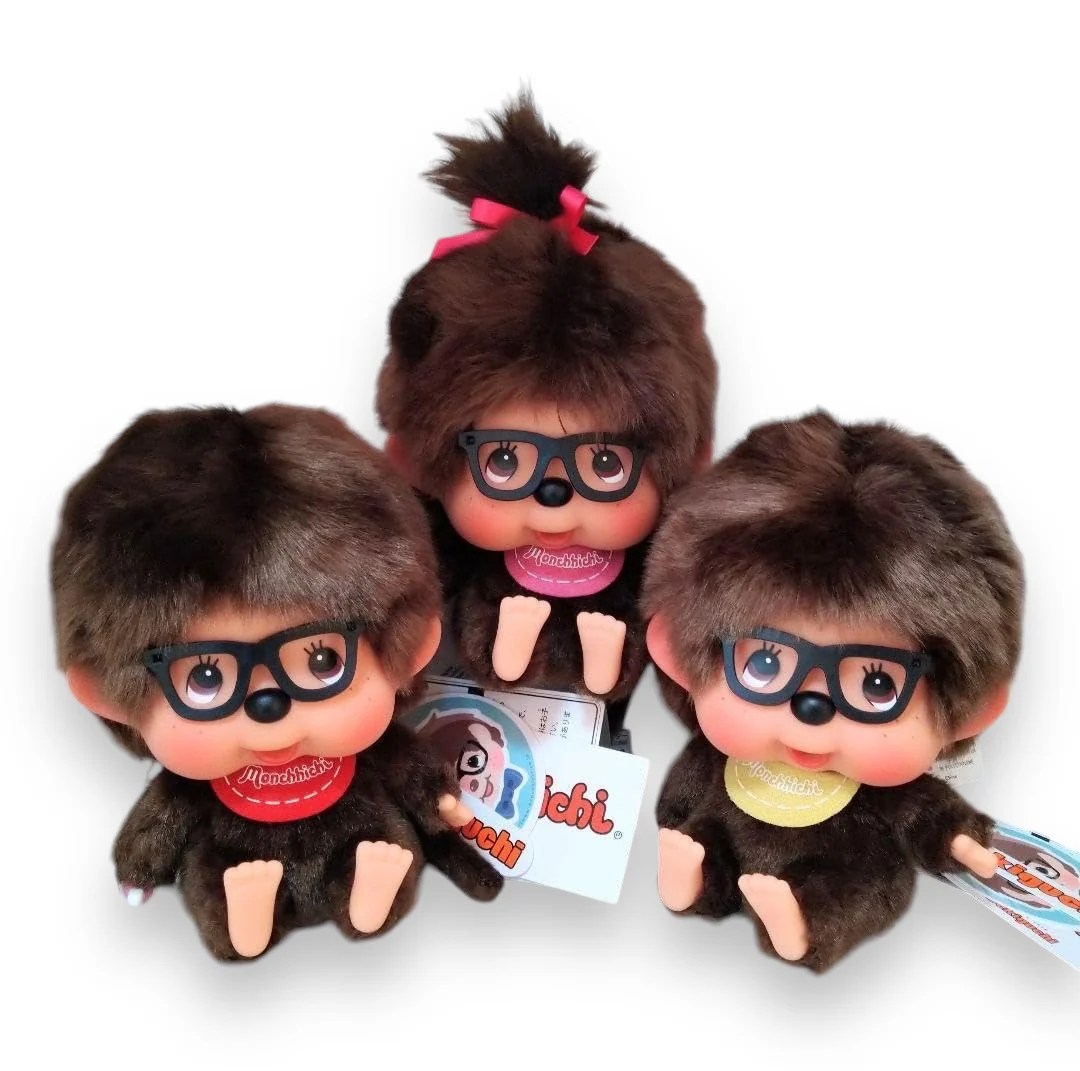 Sitting Monchhichi with Glasses HK Exclusive an.mé /ahnmay/