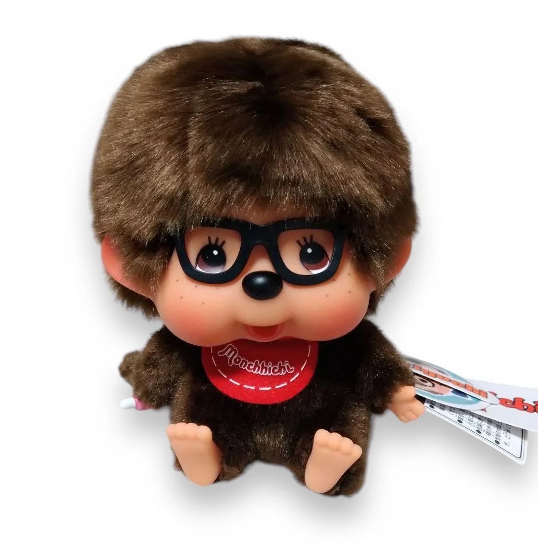 Sitting Monchhichi with Glasses HK Exclusive an.mé /ahnmay/