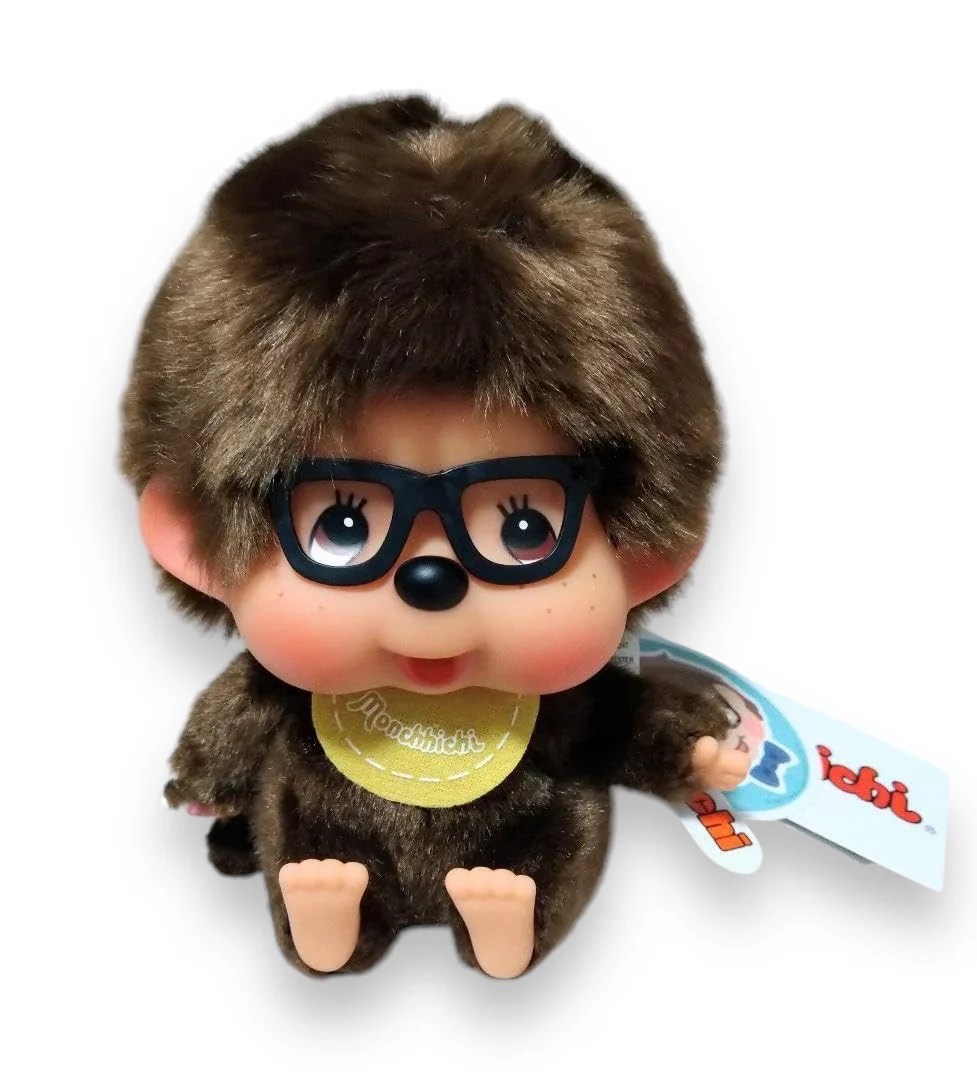Sitting Monchhichi with Glasses HK Exclusive an.mé /ahnmay/