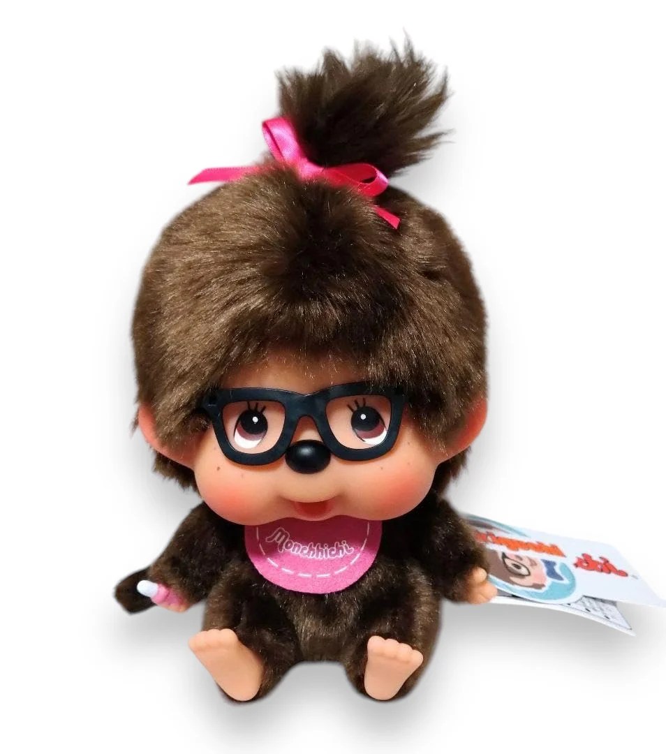 Sitting Monchhichi with Glasses HK Exclusive an.mé /ahnmay/