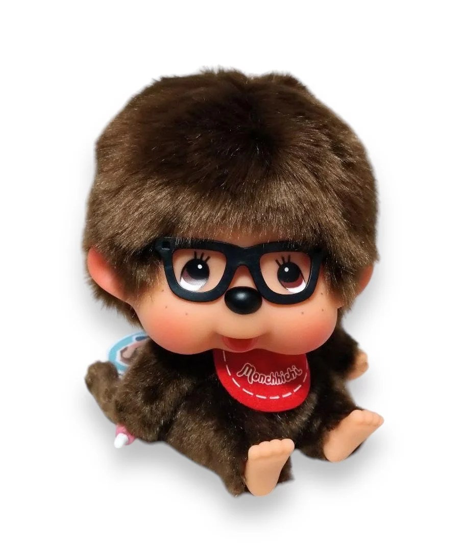 Sitting Monchhichi with Glasses HK Exclusive an.mé /ahnmay/