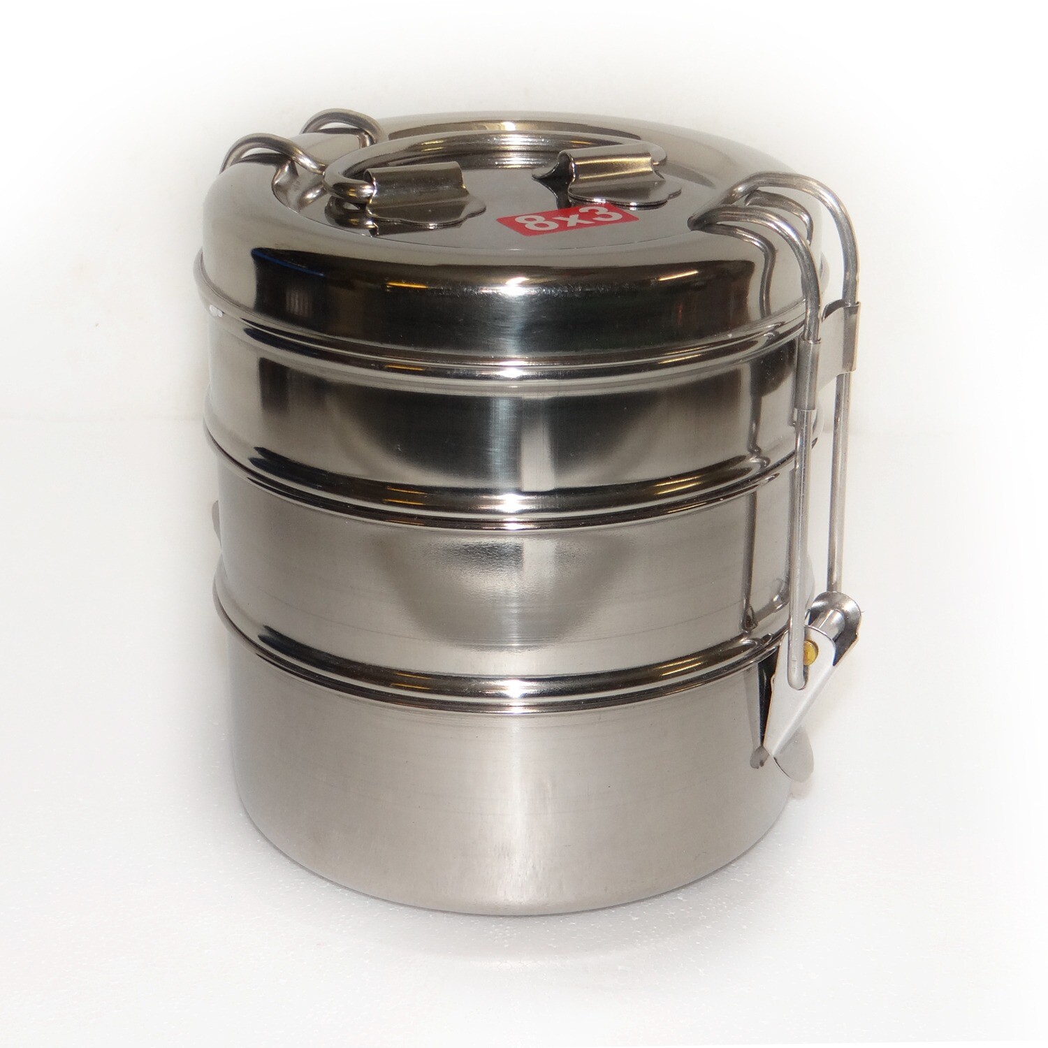 STAINLESS STEEL 3 TIER TIFFIN BOX 1Pcs Annachi Supermarket