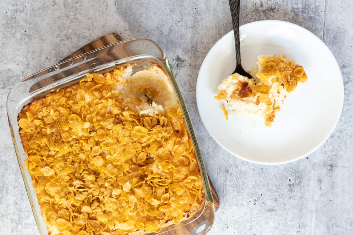Cheesy Funeral Potatoes Casserole Recipe Anna in the Kitchen