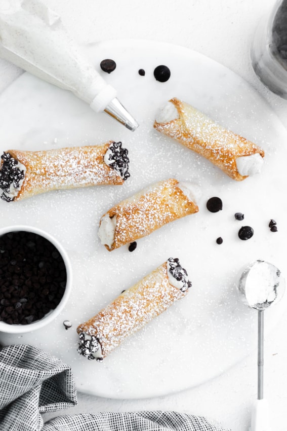 Italian Cannoli Air Fryer Recipe Anna in the Kitchen