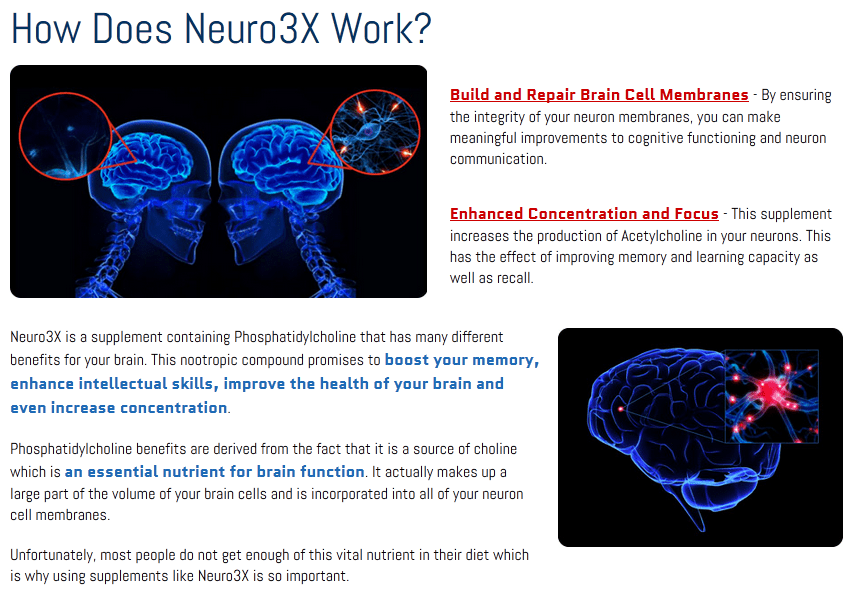 Neuro3X Brain Booster Makes your brain function smartly