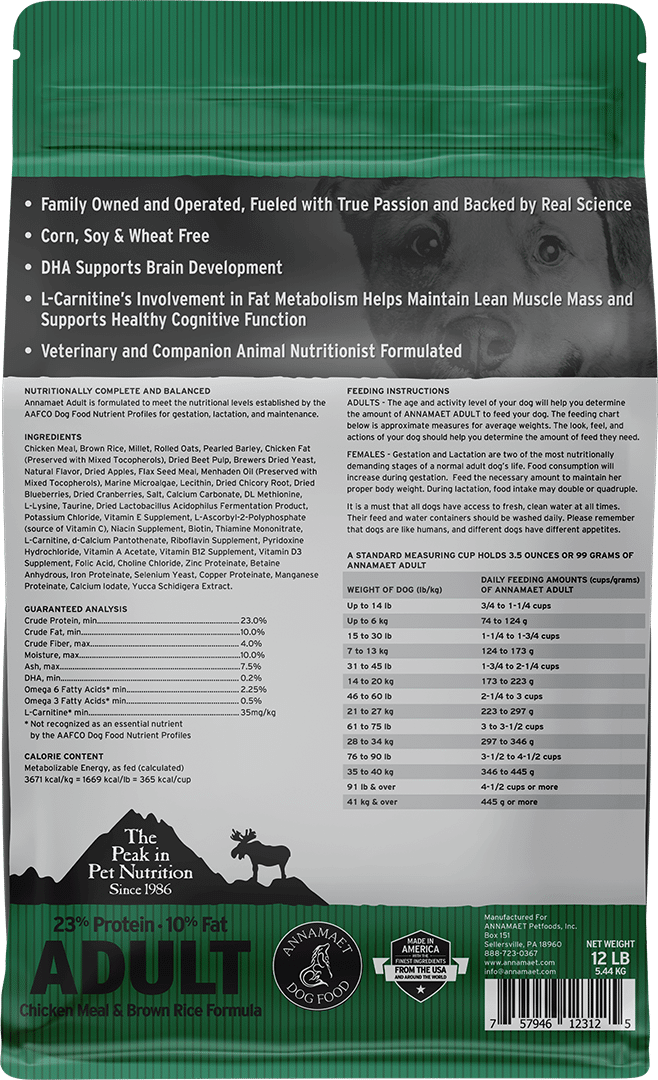 The Best Adult Dog Food Annamaet Pet Foods