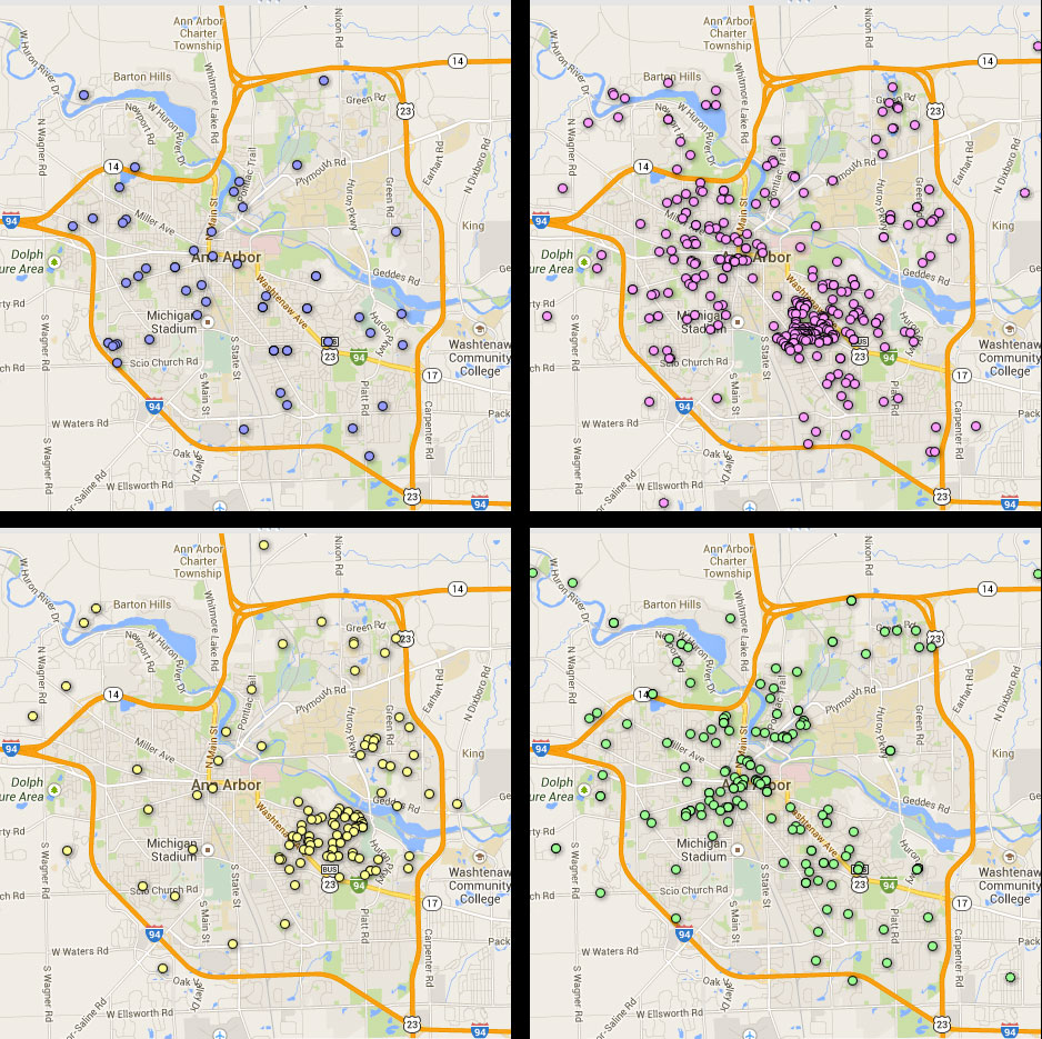 The Ann Arbor Chronicle Mayoral Election Finance 2014 Charts, Maps