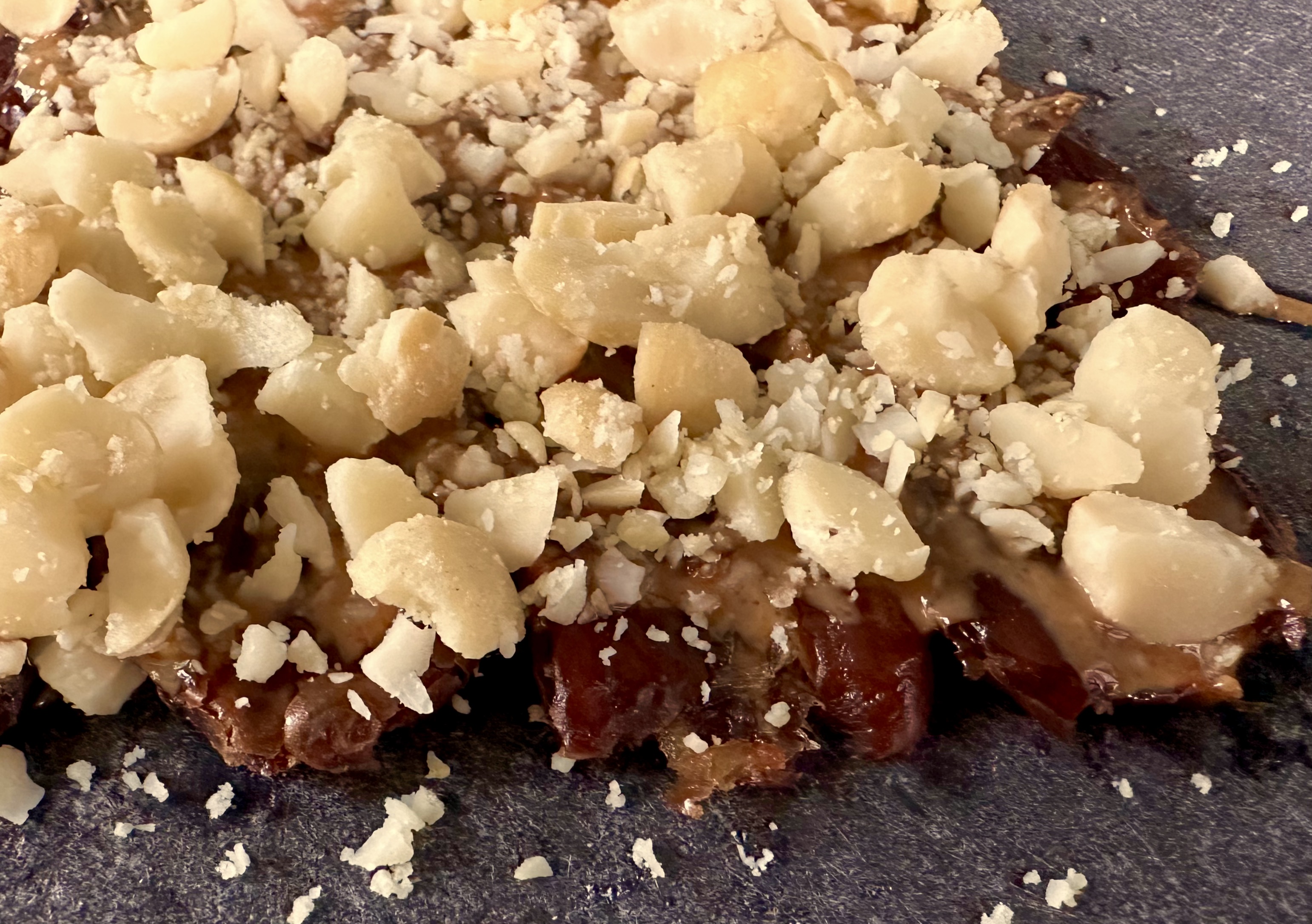 Macadamia Peanut Butter Date Bark Ann Arbor Vegan Kitchen