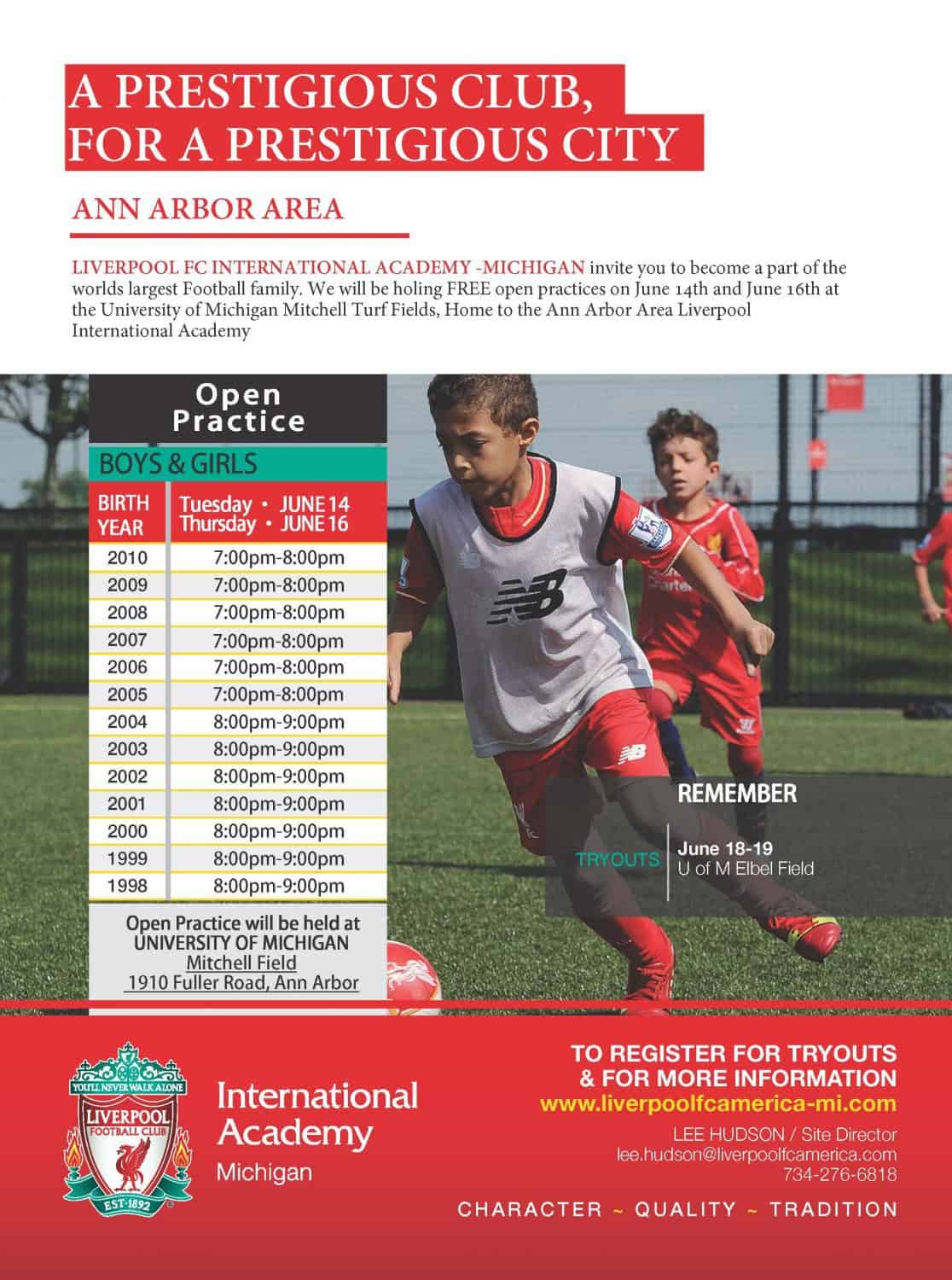 Liverpool FC International Academy Michigan of Ann Arbor Ann Arbor