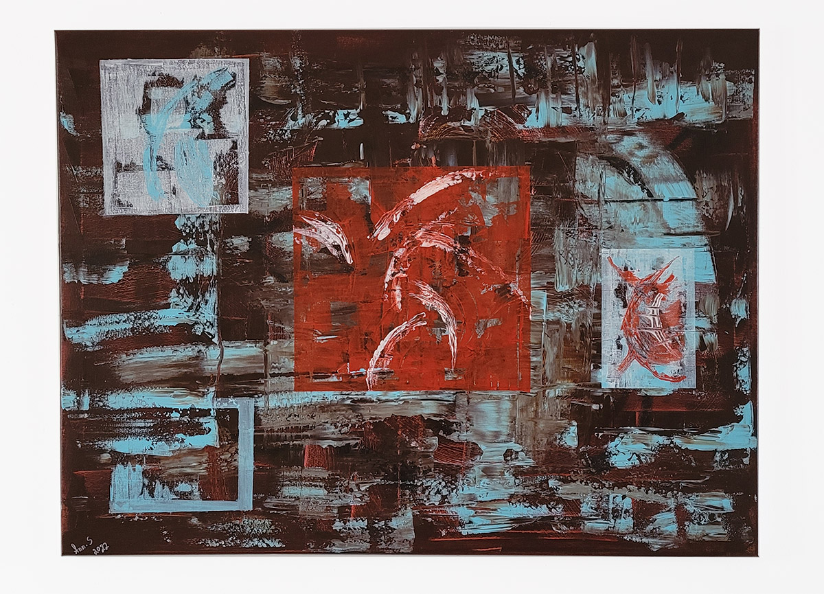 The mark abstract painting Anna Sobol