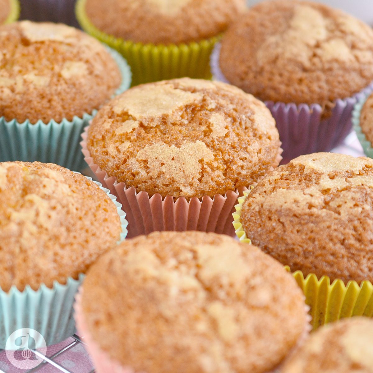 La mejor receta de magdalenas o muffins de vainilla, súper fácil Anna