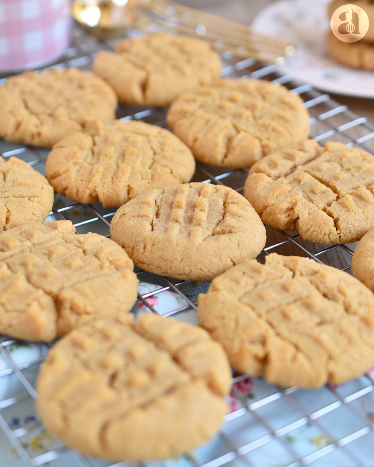 Galletas de peanut butter o mantequilla de maní / cacahuete, tipo