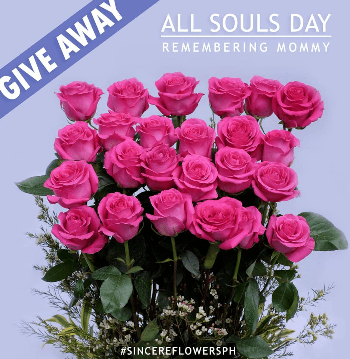 Sincere Flowers PH All Souls Day GIVEAWAY Anna York Flowers