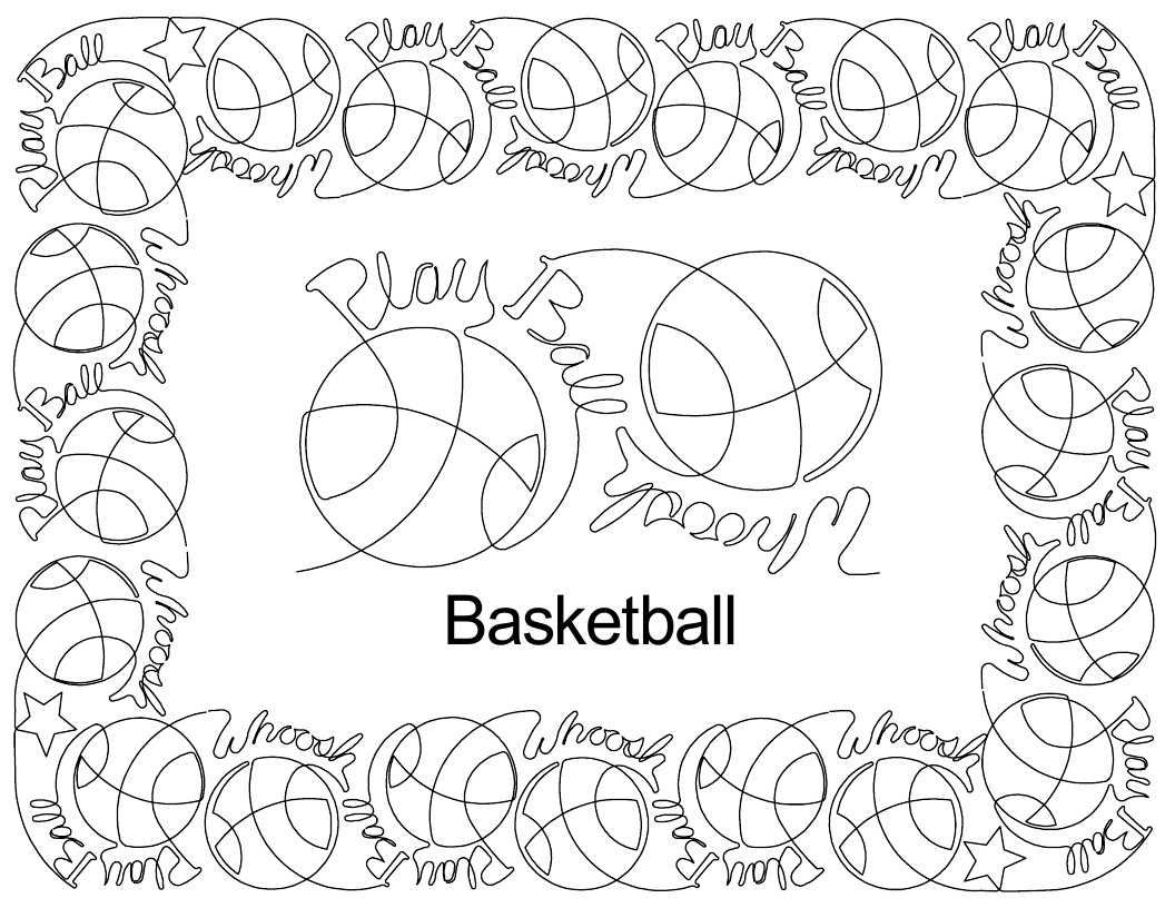 Basketball Anne Bright Designs