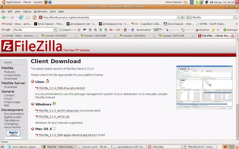 FileZilla How to Install and Run on Linux or Windows by Dr Anne Dawson