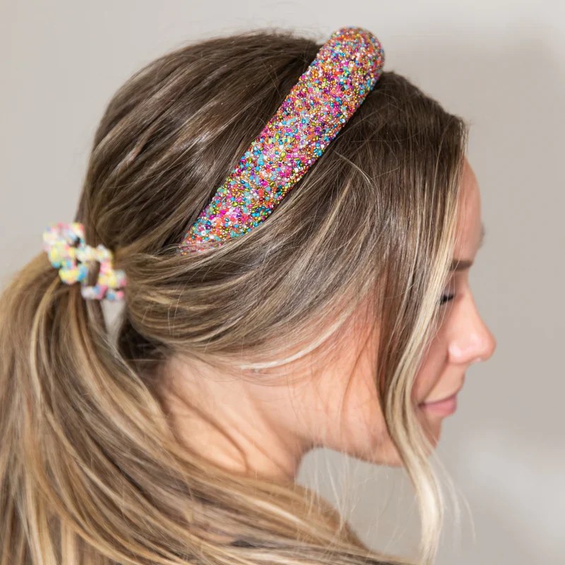 Headbands of Hope Traditional Headband Rainbow Dots AnnePaige