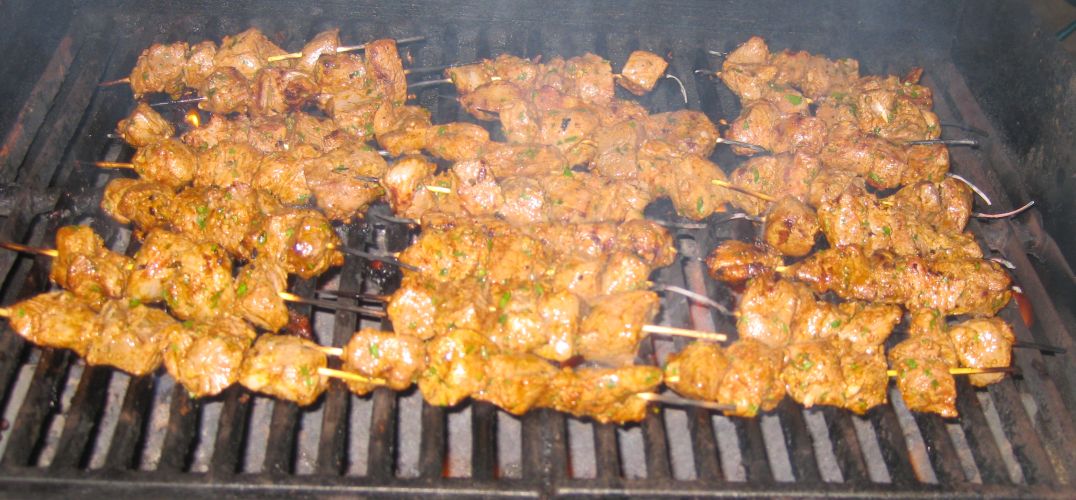 bbq lamb and chicken