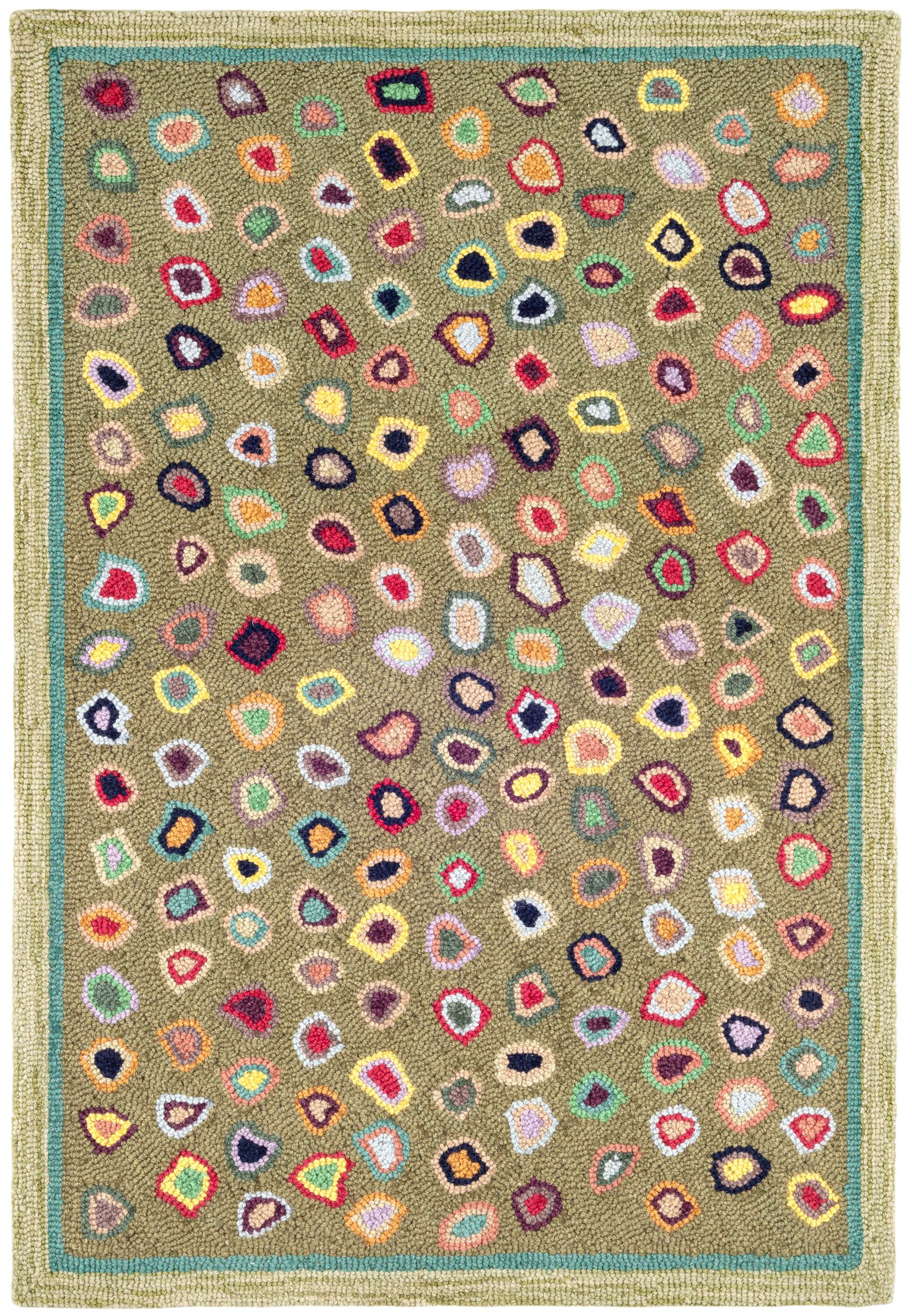 Cat's Paw Sage Wool Micro Hooked Rug | Dash & Albert (545 x 818 Pixel)
