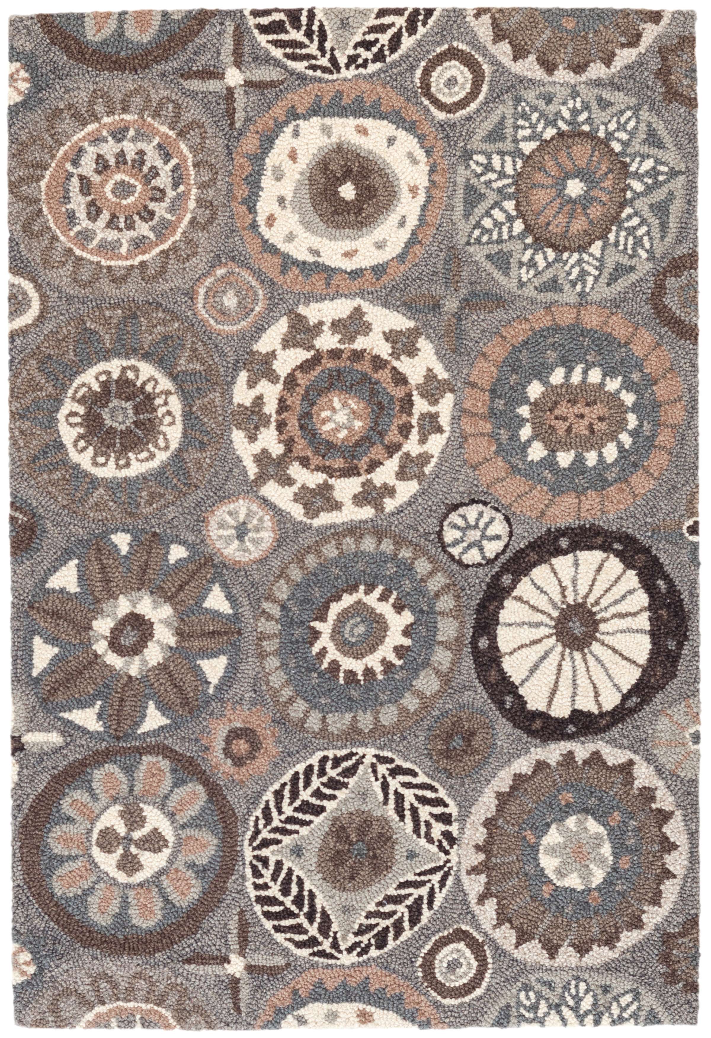 Merry Go Round Neutral Micro Hooked Wool Rug | Dash & Albert (545 x 796 Pixel)