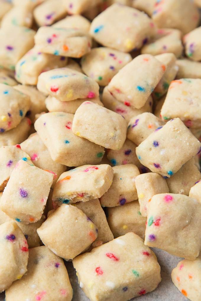 Funfetti Shortbread Bites Annie's Noms
