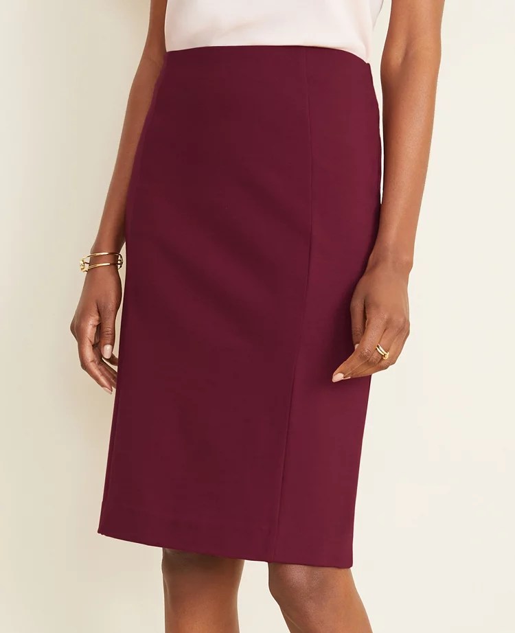 Ponte Pencil Skirt Ann Taylor