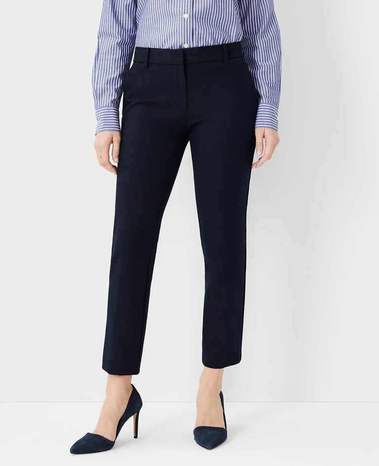 Curvy Fit Pants Straight Leg, Ankle Pants & Trousers ANN TAYLOR