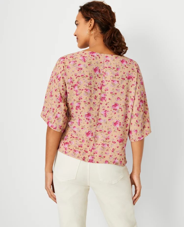 Floral Kimono Sleeve Top