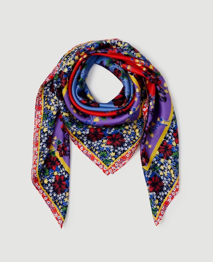 Floral Silk Scarf