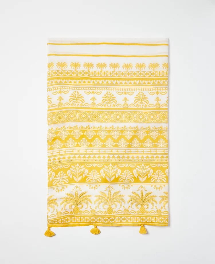 Pineapple Embroidered Scarf