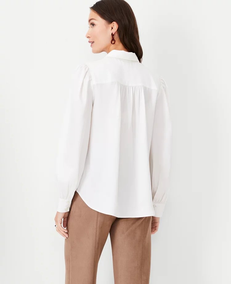 Collared Button Down Blouse