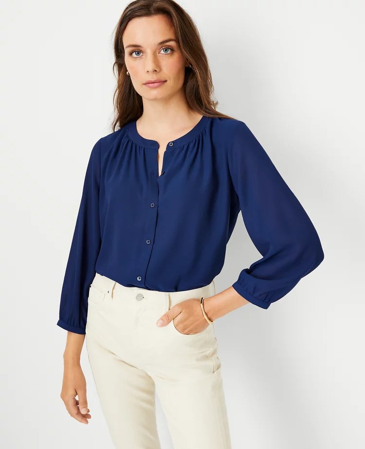 Blouses & Tops for Women Ann Taylor