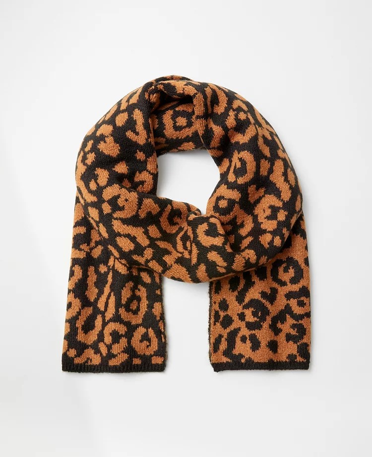 Leopard Print Blanket Scarf