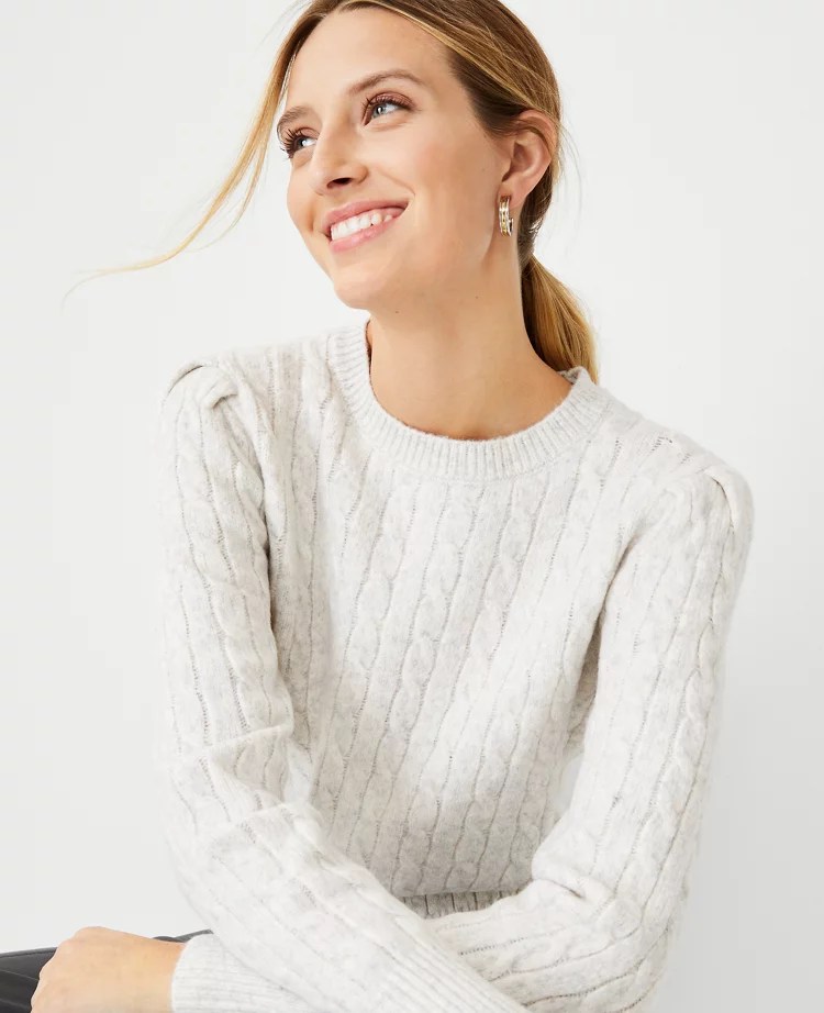 Mixed Cable Stitch Sweater