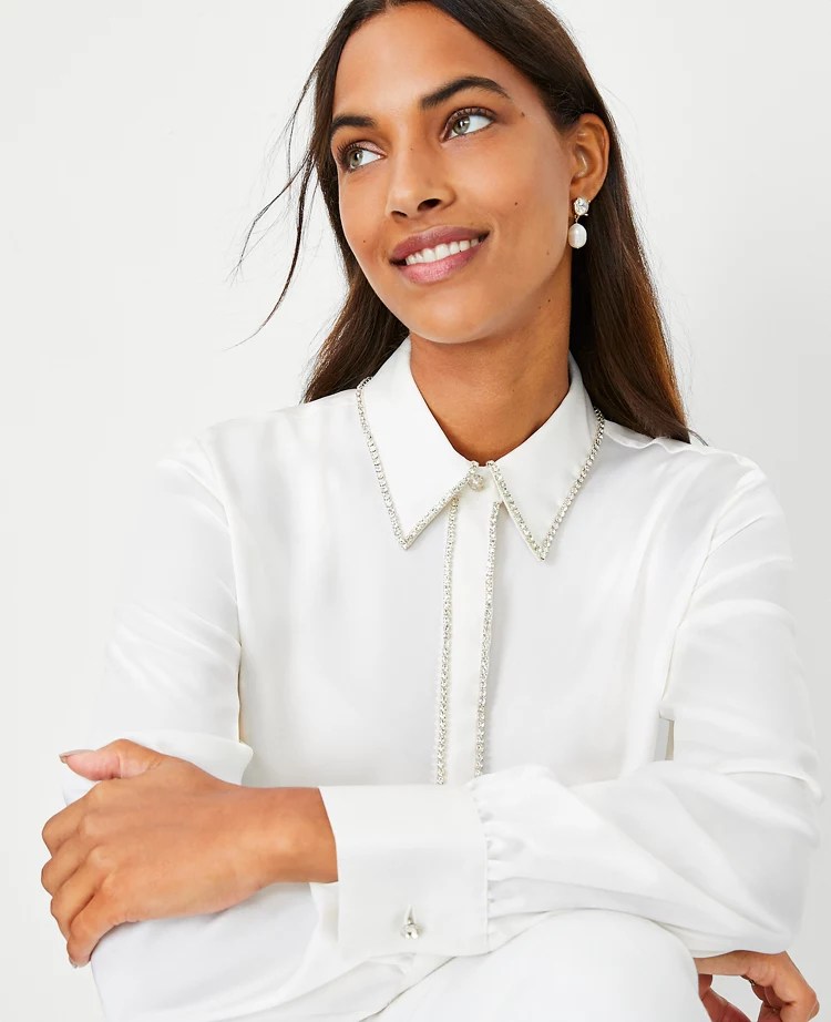 Embellished Placket Shirt