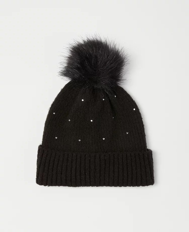 Rhinestone Embellished Hat