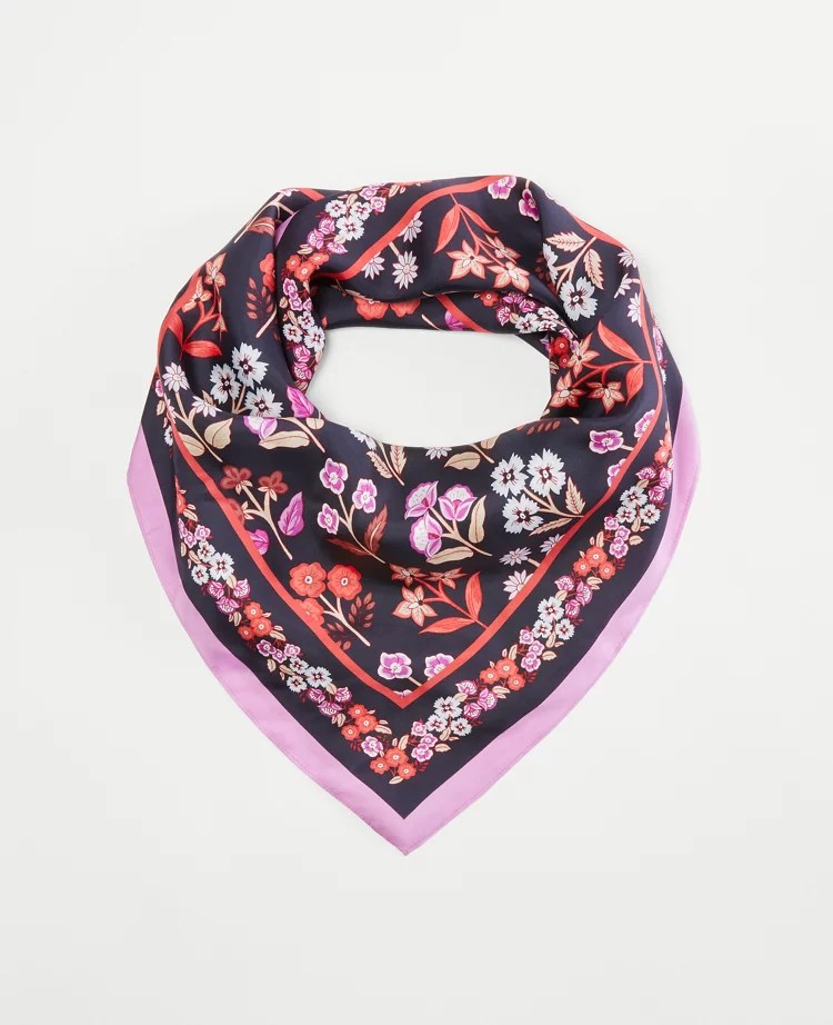 Floral Silk Scarf