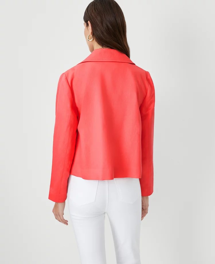 Petite Twill Swing Jacket