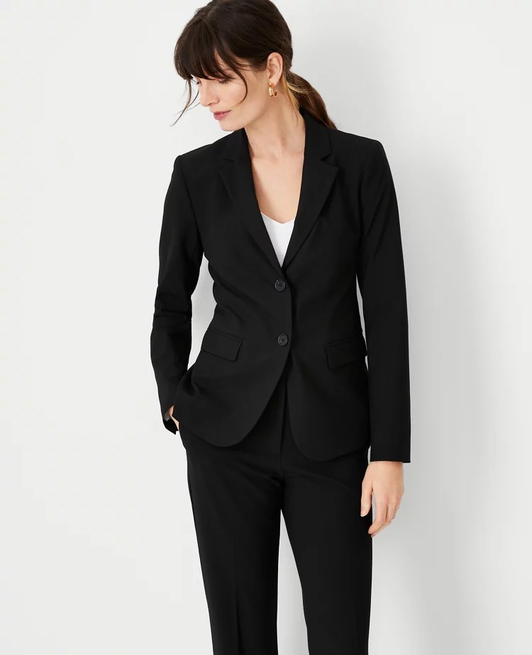 Women's Black Blazers Ann Taylor