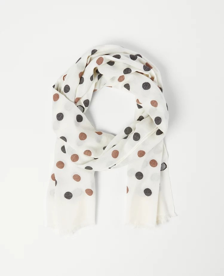 Polka Dot Clip Scarf