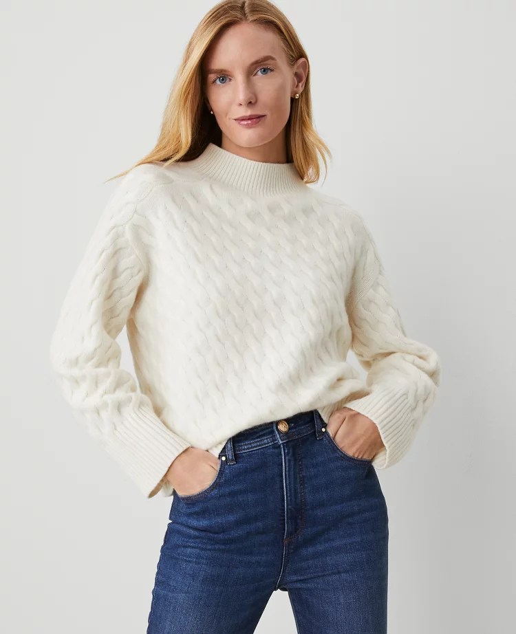 Cashmere Turtleneck Sweater Ann Taylor