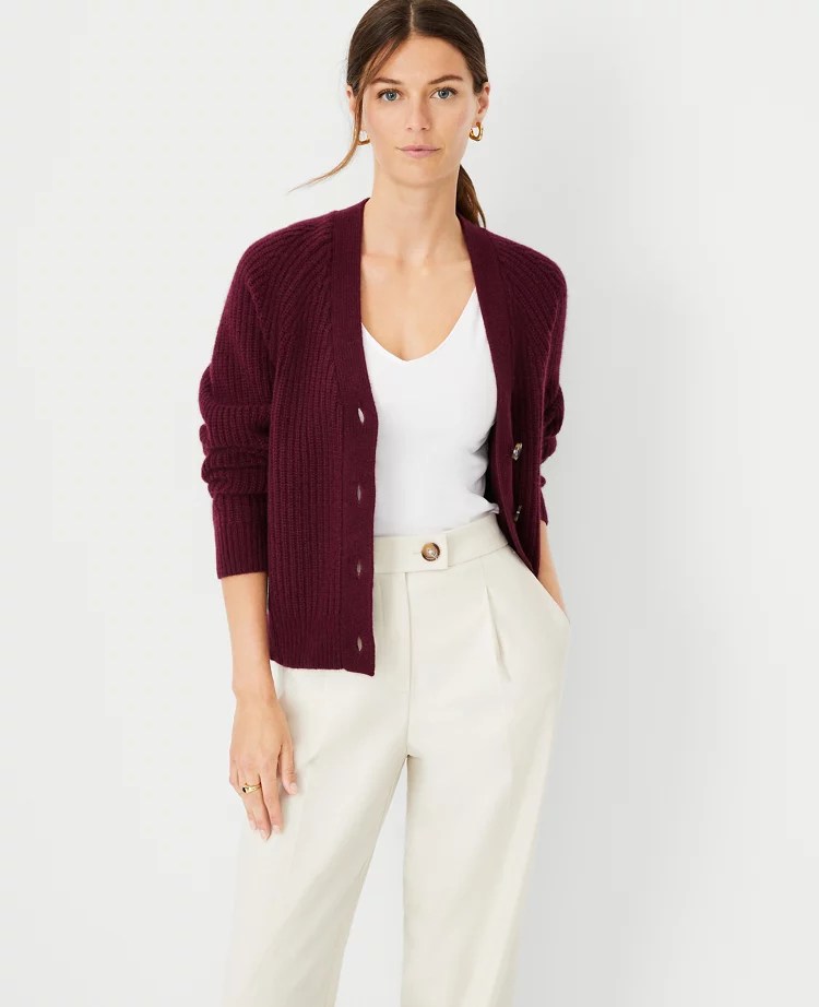 Cashmere VNeck Cardigan