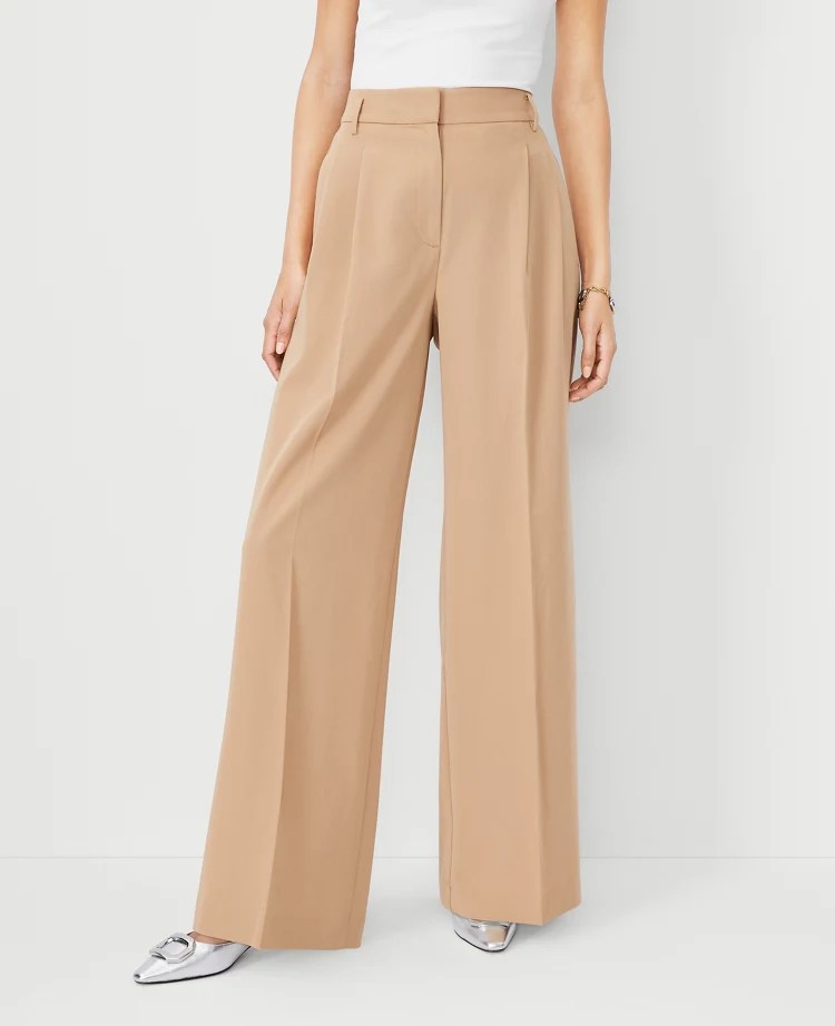The Petite Pleated Wide Leg Pant