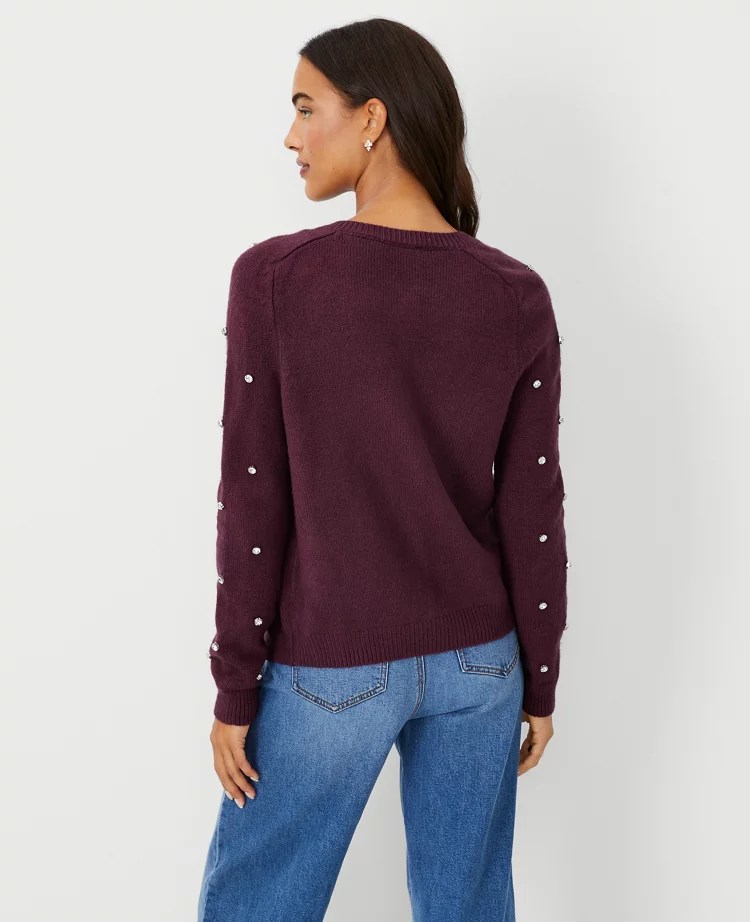 Rhinestone Embellished Cardigan