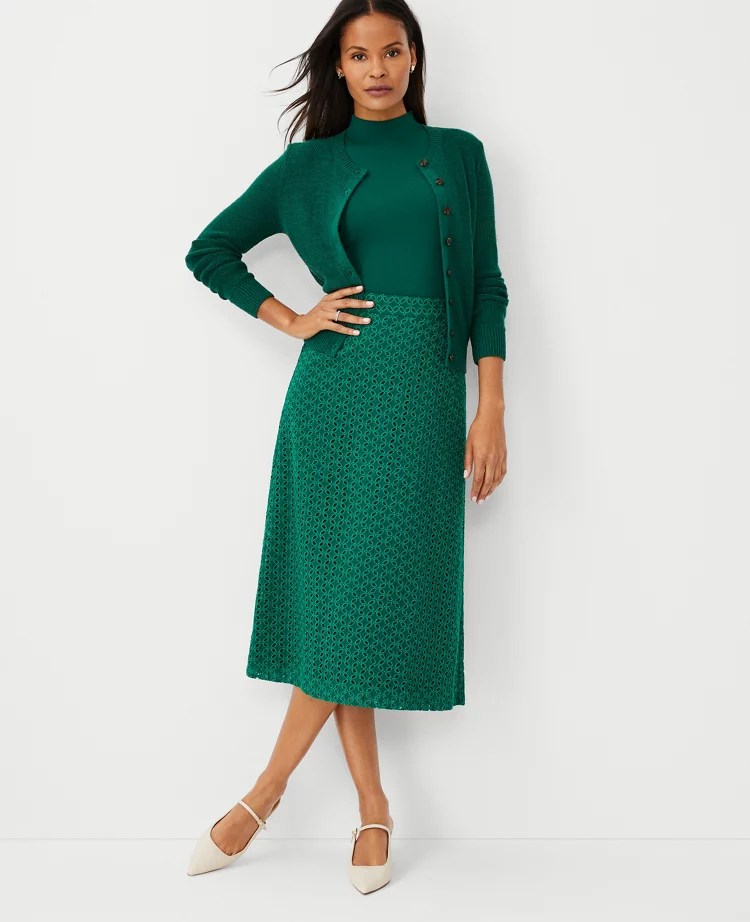 Women's Green Skirts Ann Taylor