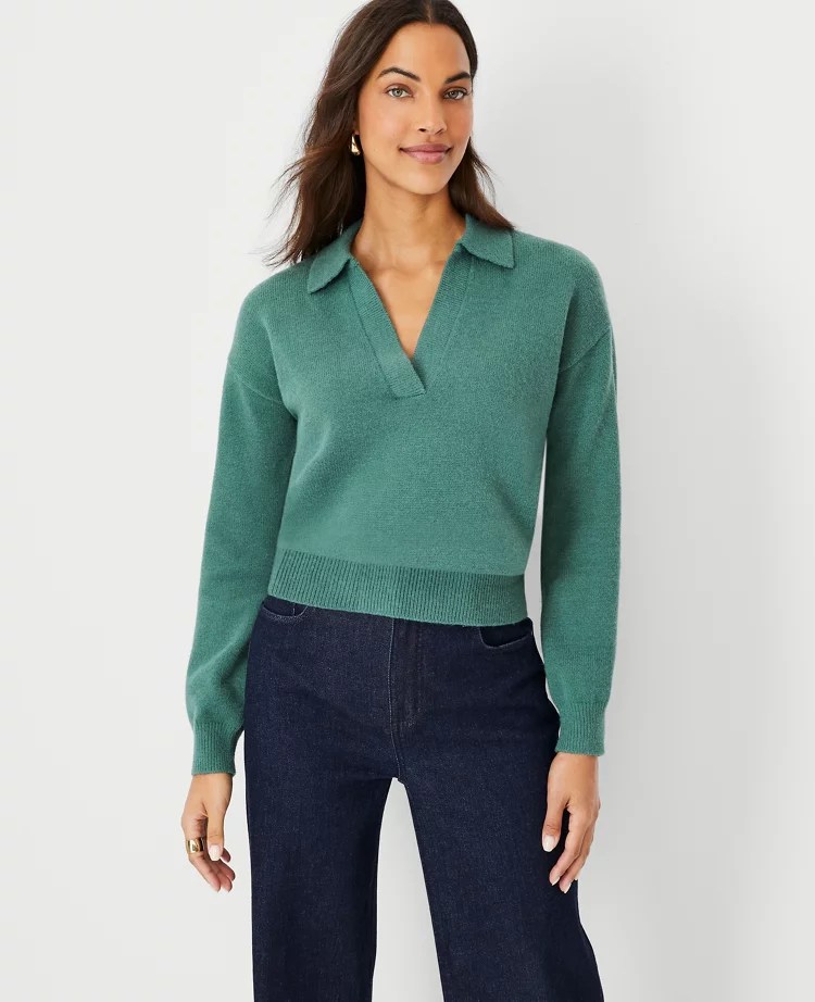 Collared VNeck Sweater