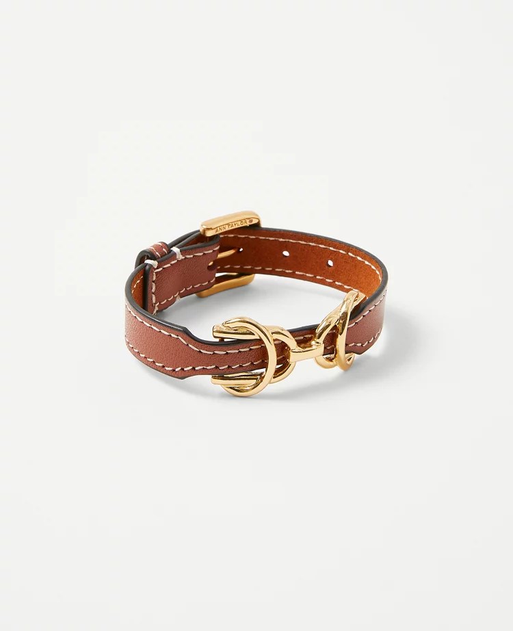 Horsebit Leather Bracelet
