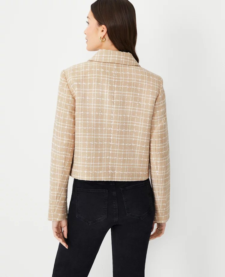 Petite Tweed Collared Jacket